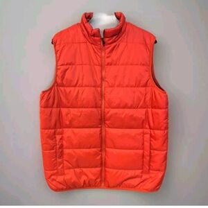 Swiss Tech Puffer Vest Mens Size Large 42 44 Zipper Closure Salmon L